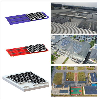Aluminium sur le système solaire de support de toit de Chambre, poly toit solaire de picovolte montant des systèmes