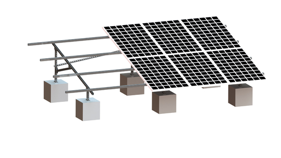 la structure solaire d'acier de 88m/S 2.0KN/M2 a galvanisé le système de montage au sol