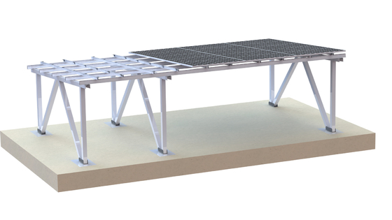système photovoltaïque de paysage de parking de panneau solaire de 60m/S 1.5KN/M2