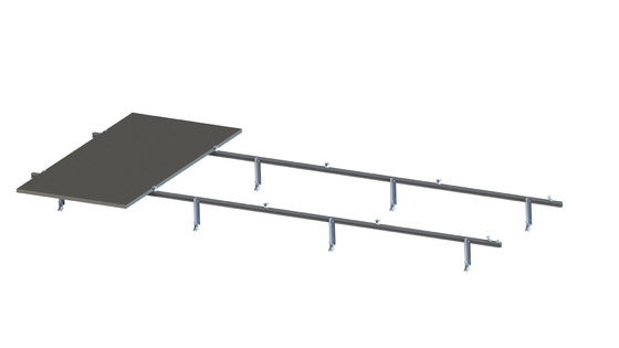 Agrafes en aluminium intensifiées de panneau en métal de toit de système solaire commercial de support