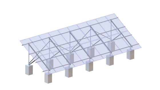systèmes au sol Frameless solaires en aluminium de picovolte de structure de montage de 2x10 88m/S
