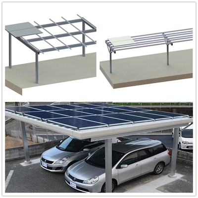 AL6005 a encadré l'auvent se garant résidentiel en aluminium de parking de panneau solaire