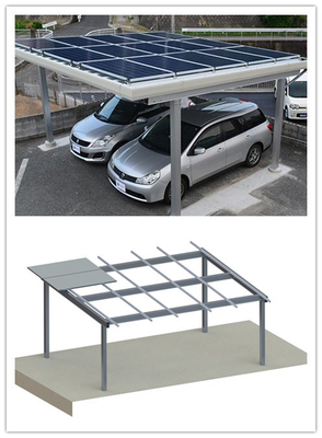 Parking en aluminium de haute résistance solaire photovoltaïque CPT de parking de systèmes de support de picovolte