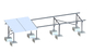 Système solaire Frameless en aluminium de support de toit plat, système commercial de support de ballast