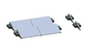 Trépied pliant le bâti solaire de panneau du système picovolte AL6005 de support de toit plat
