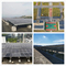 Système solaire de support de toit plat de Q235b AL6005 Frameless ou encadré